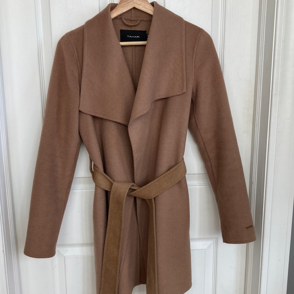 Tahari Wrap Trench Coat - XS